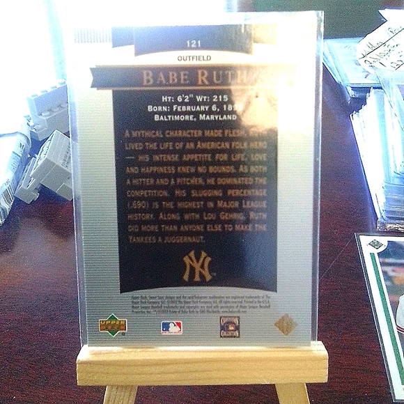 2003 upper Deck Babe Ruth - Picture 2 of 2
